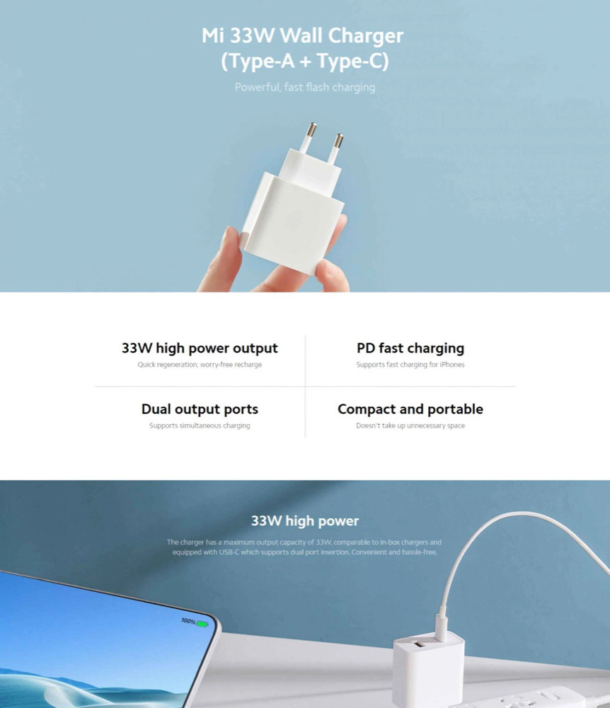Xiaomi 33W Wall Charger