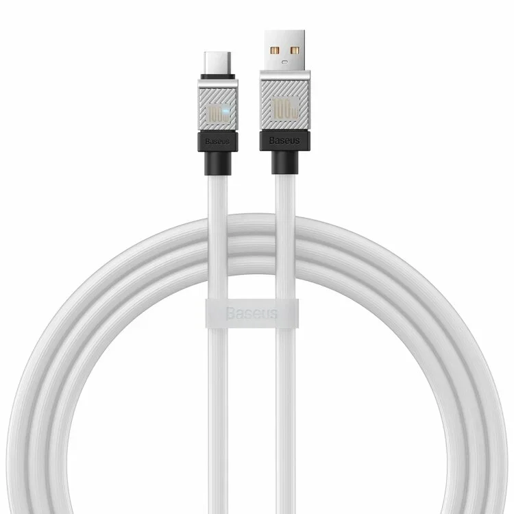Кабель Baseus CoolPlay Type-C/Type-C 100W 100см (CAKW000202) (белый)